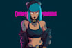 illustrate you as a cyberpunk style character