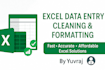 do excel data cleaning, data entry, solve any excel problems