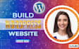 build, design, redesign, develop, update, clone, or customize wordpress w