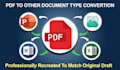 convert PDF, scans to word, powerpoint, image, publisher