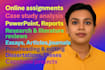 do proofreading, capstone projects, writing, editing, research, powerpoint slide