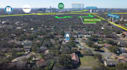 do real estate drone video editing with text and outline