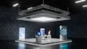 create a realistic 3d event and exhibition stall design