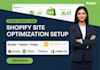 setup shopify site optimization avada tapita yotpo transcy judge me website