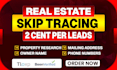 do real estate bulk skip tracing and llc owners skip tracing