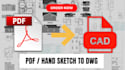 convert PDF to autocad drawings