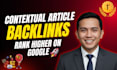build contextual links from article
