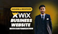 design and redesign wix business website with customization
