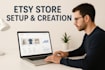 promote your etsy store, design setup for ecommerce website