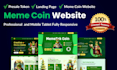 develop a professional meme coin website and crypto landing page