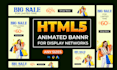 design google ads banner and animated HTML5 banner ads