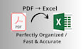 convert PDF to excel and keep the table formatting clean