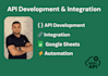 do API development, integration and fixing in python