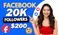 buy 20k facebook followers fast