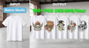 create automated print on demand art generator workflow