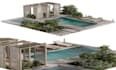 do 3d rendering and modelling for site plan landscape swimming pool or patio