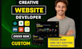 build custom website as full stack website developer, frontend backend developer