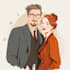 draw faceless couple illustration couples portrait