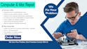 troubleshoot, repair mac  windows pc  computer remotely