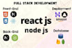 do full stack website development as mern stack, frontend, backend developer