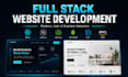 do full stack website development as mern stack, frontend, backend developer