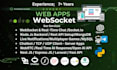 develop web, mobile apps using websocket socket io react js node js react native