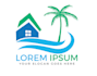 create graceful and fantastic palm logo design