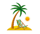 create attractive and imagination beach logo design