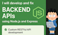create and fix backend apis using node js, express js, nest js