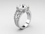 create a modern  cad jewelry design and render it
