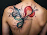 custom an abstract black tattoo design