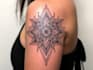 create sleeve tattoo design in geometric style