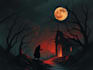 create dark art illustration