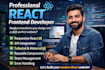 create a fast, responsive react website with clean UI