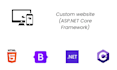 create a custom aspnet core web application, mvc and razor