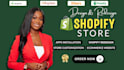 do shopify store design, ecommerce website development online dropshipping setup