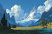 design detailed fantasy landscapes and environments