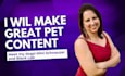 create pet ugc videos