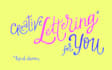 make unique hand lettering design with your text