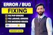 urgently fix bugs, errors and optimize PHP, laravel websites