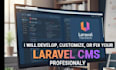 create dynamic cms websites using  laravel