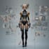 design anime character , cyberpunk character
