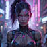 create cyberpunk character art