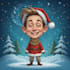 custom christmas cartoon caricature