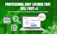 be your professional ebay listing and SEO expert