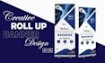 design an attractive roll up banner, or retractable banner