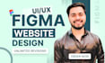 do figma design, figma website design, figma ui ux and figma website