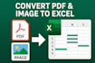 transform pdf and image data into excel and word