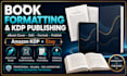 design ebook cover, format, edit and publish book on amazon KDP or etsy