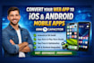 convert your web app into ios and android mobile app using capacitor